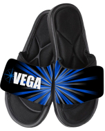 VEGA | Personalized Gymnastics Sandals - Black/Blue