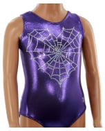 Spider Amore Gymnastics Leotard - Front - Purple