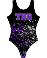 Three Rivers Gymnastics Sublimated T-back Gymnastics Leotard - Front