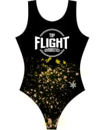 Top Flight Gymnastics | Splatter Team Gymnastics Leotards - Black - Front