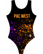 Pacific West Splatter Custom Gymnastics Leotards - Front
