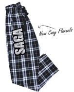 Straight A's Black/White Gymnastics Flannel Pants