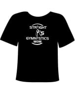 Straight A's Gymnastics Gym Mom Gymnastics Shirt - Black