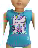 Unicorn Boba Drink Doll Leotard