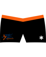 Shooting Starz Gymnastics V-Belt Shorts - Black