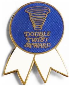 Double Twist Gymnastics Pin -  1303