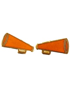 Megaphone Earrings - 1473 - Orange