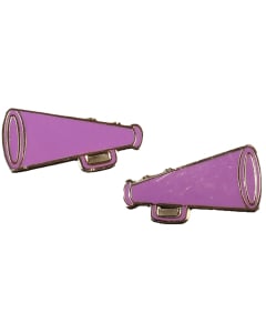 Megaphone Earrings - 1473 - Purple