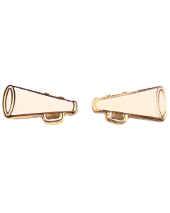 Megaphone Earrings - 1473 - White