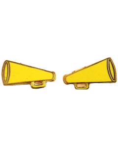 Megaphone Earrings - 1473 - Yellow