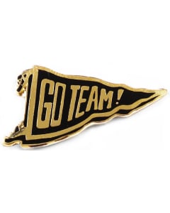 Go Team! Flag Cheer Pin - 1650