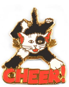 Cheer Cat Cheerleading Pin - 1661