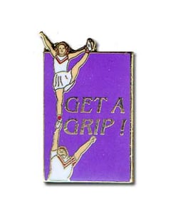 Get a Grip Cheerleading Pin - 1693