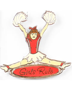 Girls Rule Cheer Pin - 1720