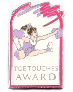 Toe Touches Cheer Award Pin - 1736