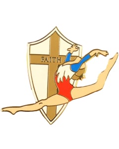 Faith Girls Gymnastics Pin - 1928