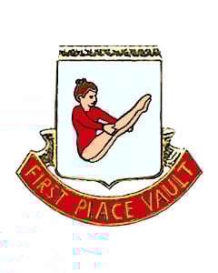 First Place Vault Gymnastics Pin LImited