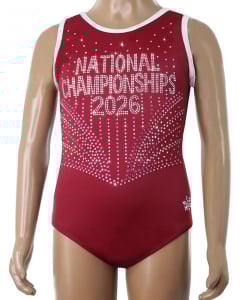 National Championships Commemorative Leotard - burgundy - 2026