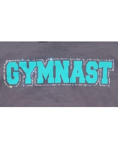 Grey/Mint Gymnastics Sweatshirt - LIMITED EDITION - Close Up