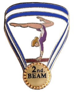 2nd Place Beam Pin - 1607