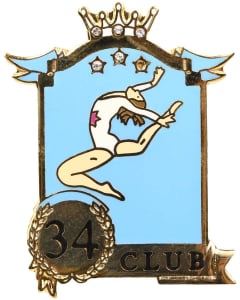 Club 34 Gymnastics Pin (new)