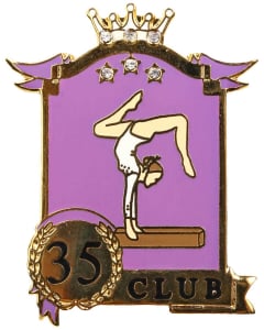 Club 35 Gymnastics Pin 1219