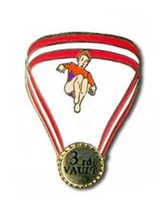 3Rd place Vault Gymnastics Pin