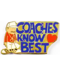 Coaches Know Best Sports Pin - 40