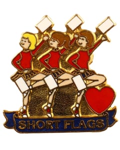 Love Short Flags Pin - 778
