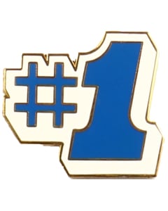#1 Pin - 862 - Blue