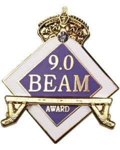 9.0 Beam Girls Gymnastics Pin - 1440