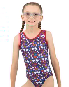 Americana Gymnastics Leotard | Red, White, Blue | Front