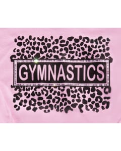 Animal Print Gymnastics Sweatshirt | Lt Pink