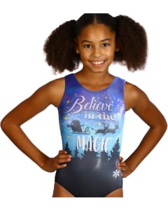 Believe in the Magic Specialty Gymnastics Leotard - Front