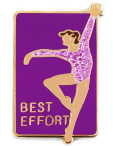NEW Best Effort Gymnastics Pin - 735