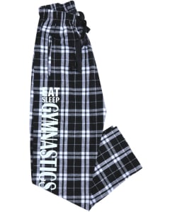 Black/White Gymnastics Flannel Pants