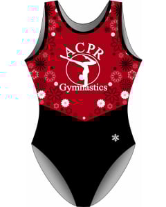 ACPR Blossom Gymnastics Leotard | LIMITED EDITION DESIGN - Black/Red