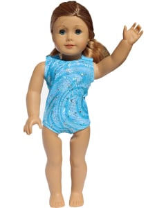 Blue Razzleberry Matching Doll Leotard