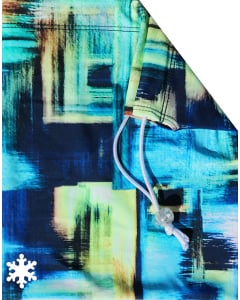 Blur Plaid Gymnastics Grip Bag | Bag to hold Your Gymnastics Grips - Green and Blue