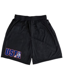 USTA T&T Men & Boys Gymnastics Shorts - Black