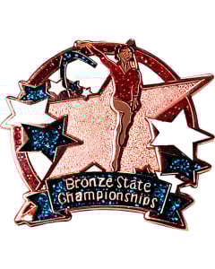 Xcel Bronze State Championships Gymnastics Pin