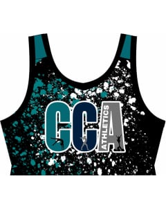 CCA Athletics Cheer Crop Top - Front - Black