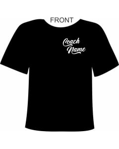 Gym Kidz Custom Gymnastics Coach Shirt - Black - Front