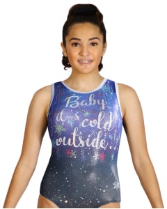 Baby It's Cold Outside Gymnastics Leotard