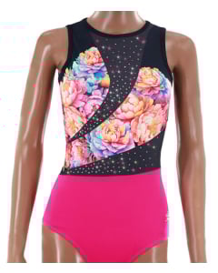 Daring Raspberry Gymnastics Leotard - Front