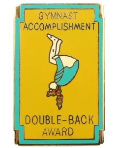 Double Back Gymnastics Pin
