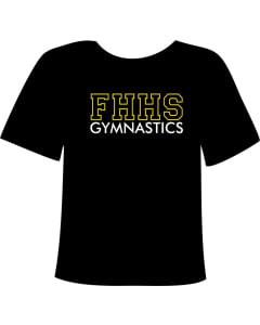 Franklin High School Gymnastics T-Shirt | Gymnastics Shirt - Black