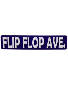 Flip Flop Ave Metal Sign