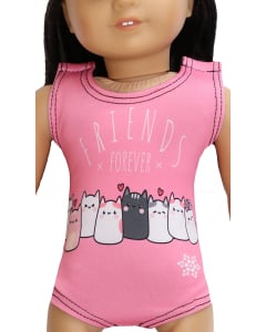 Friends Forever Doll Leotard-Close up