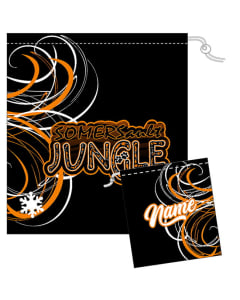 SOMERSault Jungle Gymnastics Swirls Personalized Grip Bag